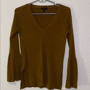 J.Crew - Olive green bell sleeves sweater